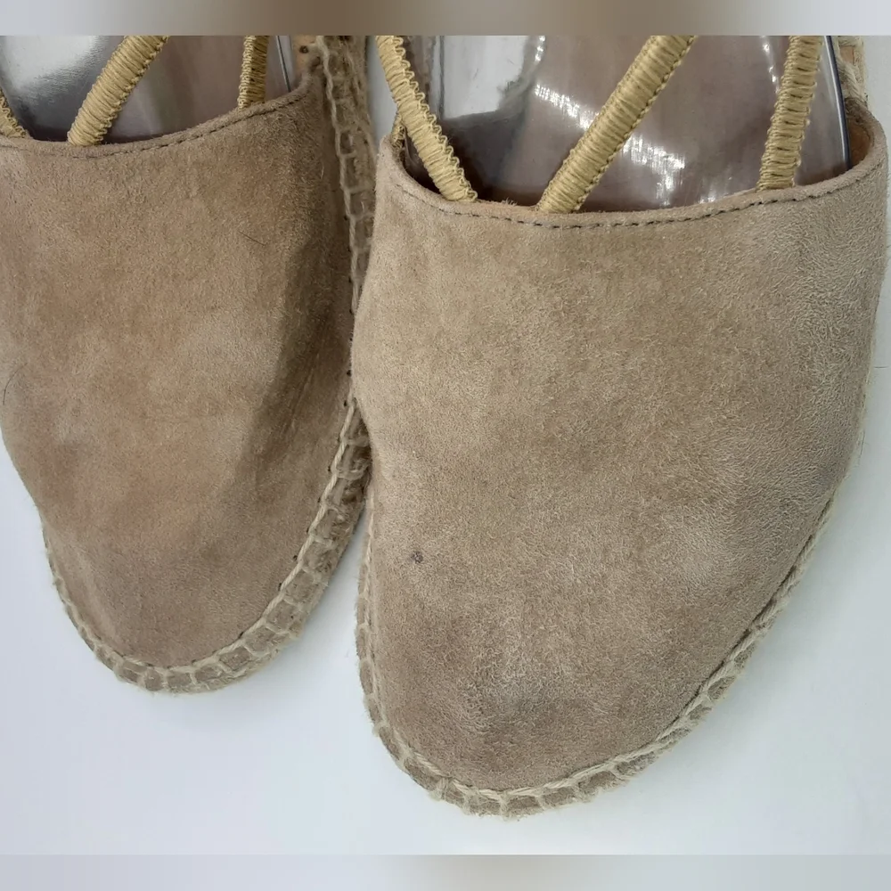 Kanna Espadrille Suede Platform Boho Sandal.